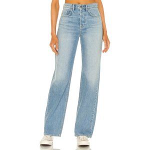 GRLFRND | Brooklyn High Rise Straight Miracle Mile Light Blue Jeans Size 26